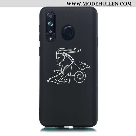 Hülle Samsung Galaxy A8s Karikatur Trend Case Einfach Handy Schwarz