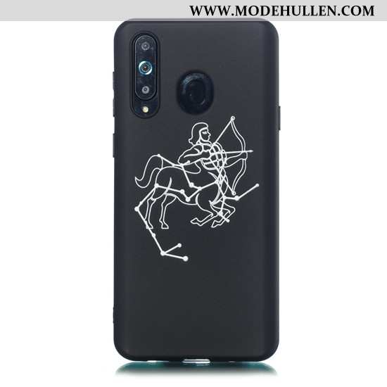 Hülle Samsung Galaxy A8s Karikatur Trend Case Einfach Handy Schwarz