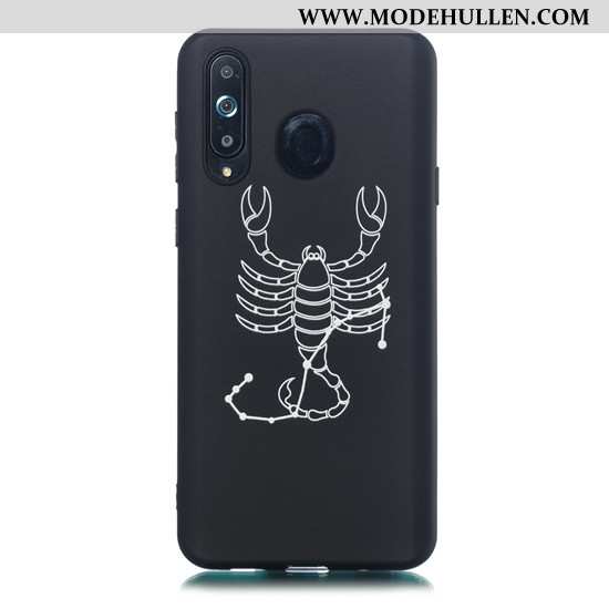 Hülle Samsung Galaxy A8s Karikatur Trend Case Einfach Handy Schwarz