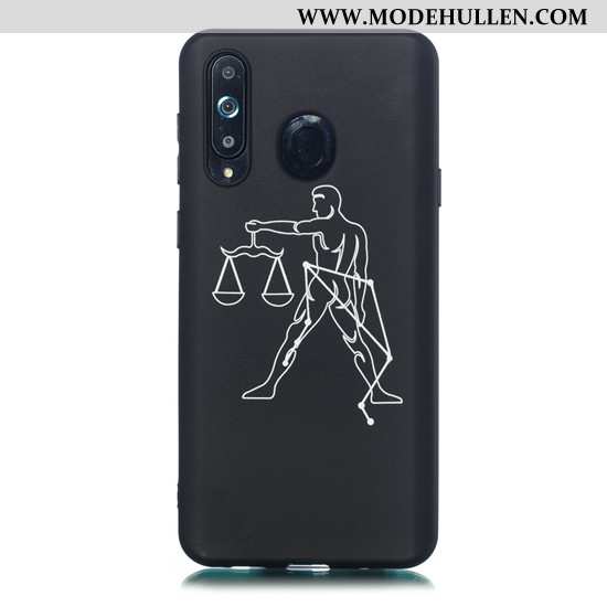 Hülle Samsung Galaxy A8s Karikatur Trend Case Einfach Handy Schwarz