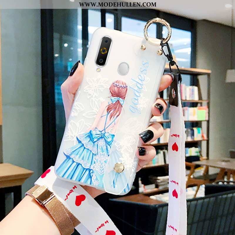 Hülle Samsung Galaxy A8s Persönlichkeit Kreativ Neu Handy Case Netto Rot Weiße