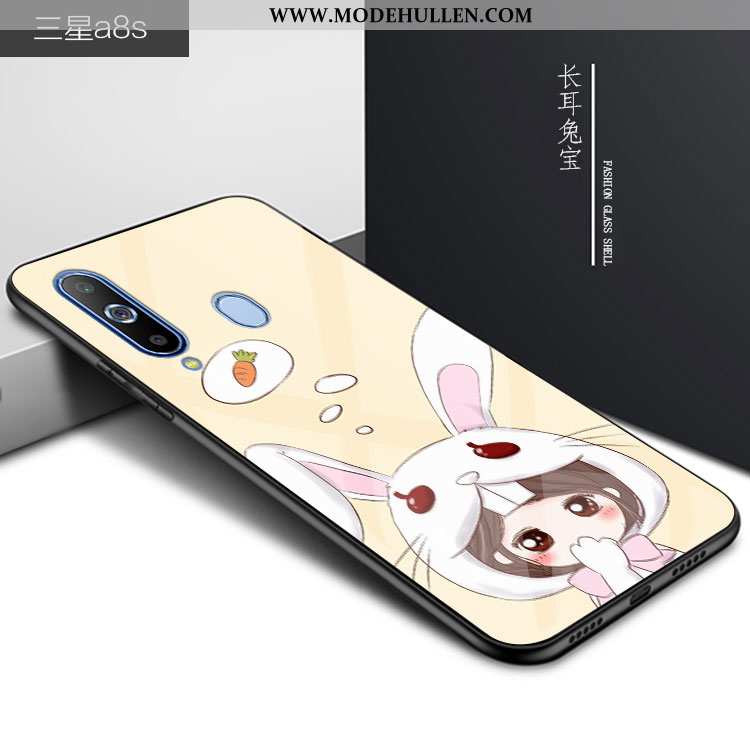 Hülle Samsung Galaxy A8s Schutz Glas Karikatur Sterne Persönlichkeit Anti-sturz Case Blau