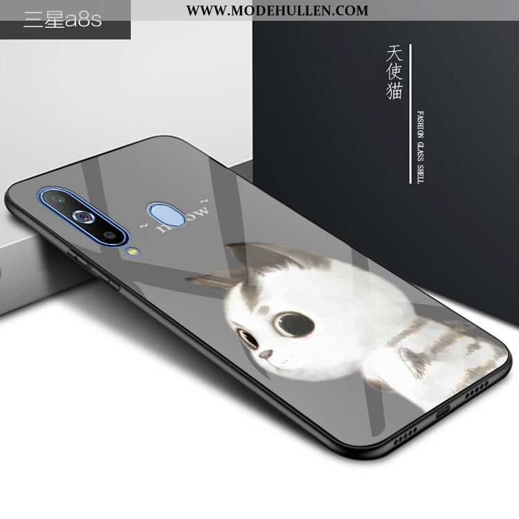 Hülle Samsung Galaxy A8s Schutz Glas Karikatur Sterne Persönlichkeit Anti-sturz Case Blau