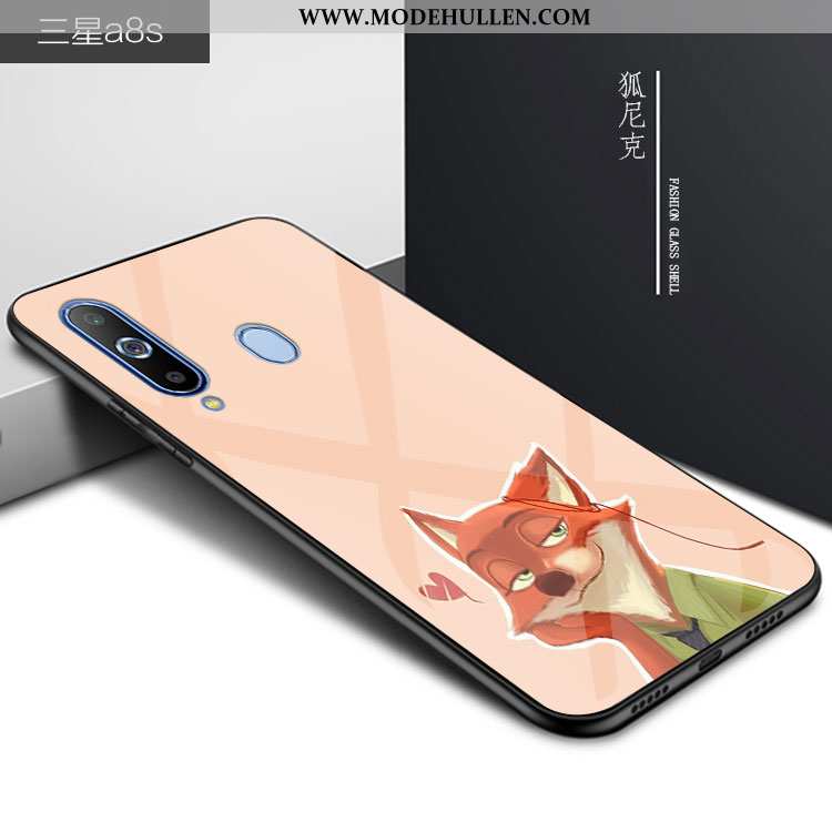 Hülle Samsung Galaxy A8s Schutz Glas Karikatur Sterne Persönlichkeit Anti-sturz Case Blau