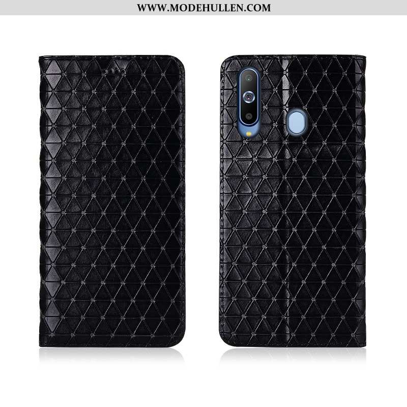 Hülle Samsung Galaxy A8s Schutz Lederhülle Schwarz Anti-sturz Neu 2020 Silikon
