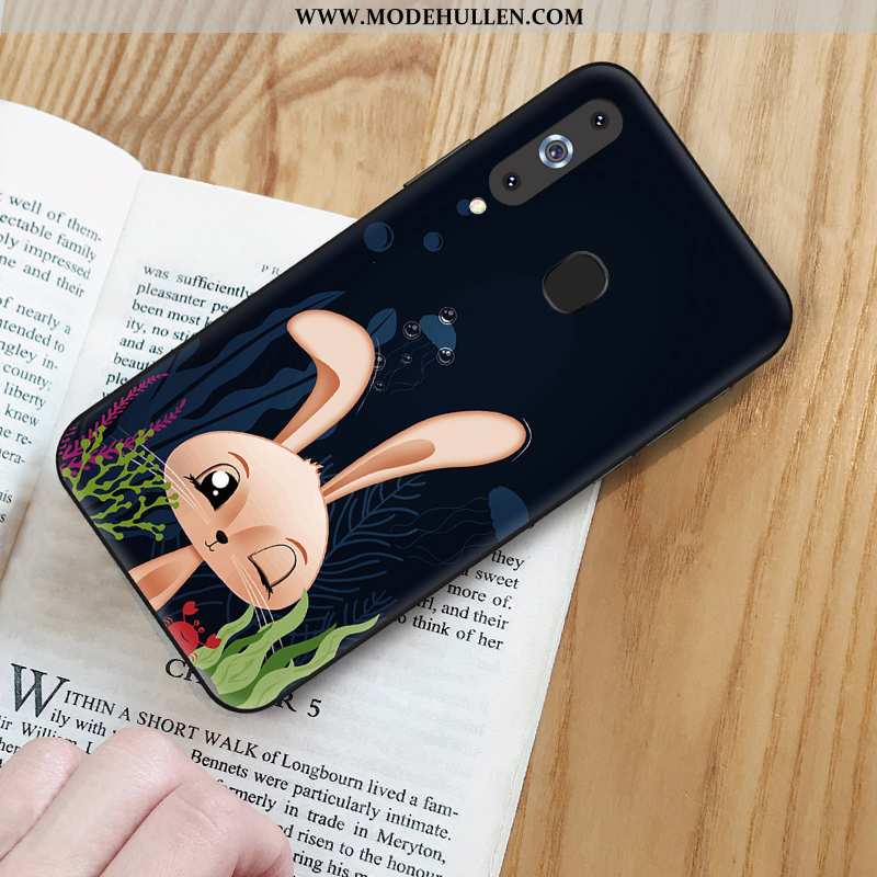 Hülle Samsung Galaxy A8s Weiche Schutz Case Handy Tier Anti-sturz Schwarz