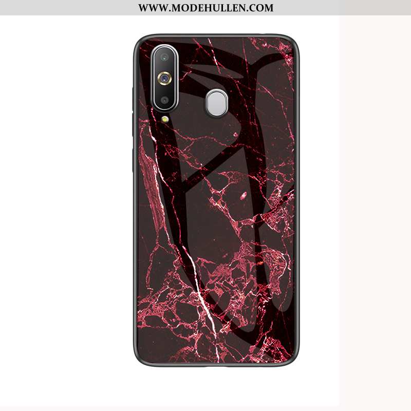 Hülle Samsung Galaxy A8s Weiche Silikon Netto Rot Anti-sturz Case Handy Schutz Schwarz