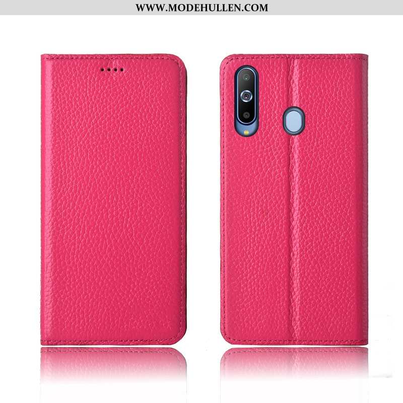 Hülle Samsung Galaxy A8s Weiche Silikon Schutz Handy Einfassung Rot Neu Rosa
