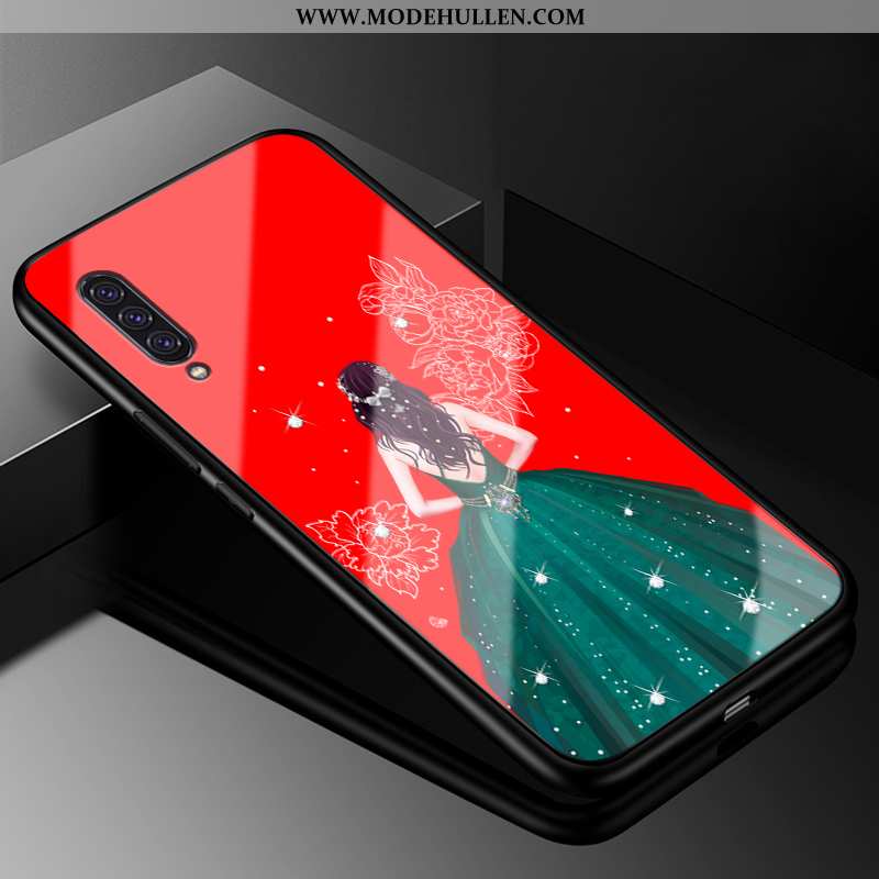 Hülle Samsung Galaxy A90 5g Glas Persönlichkeit Einfassung Nette Schutz Case Schwarz