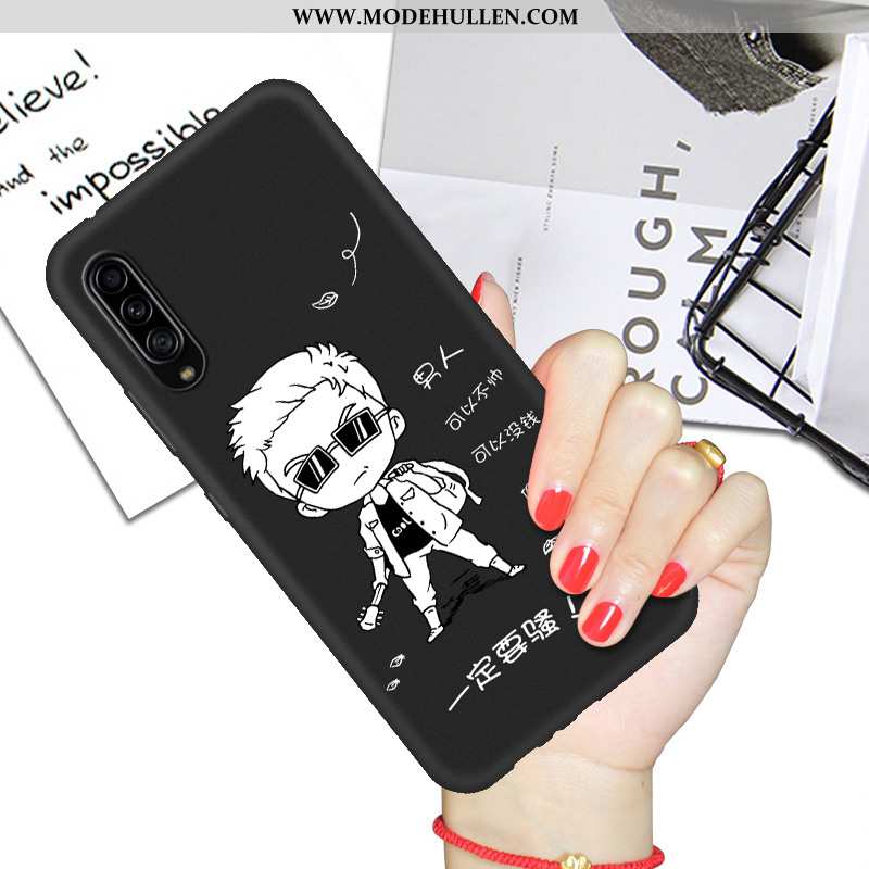 Hülle Samsung Galaxy A90 5g Karikatur Silikon Schwarz Anti-sturz Handy Schutz