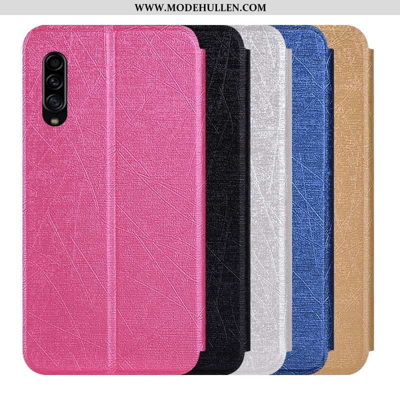 Hülle Samsung Galaxy A90 5g Lederhülle Weiche Anti-sturz Case Rosa Schutz Handy