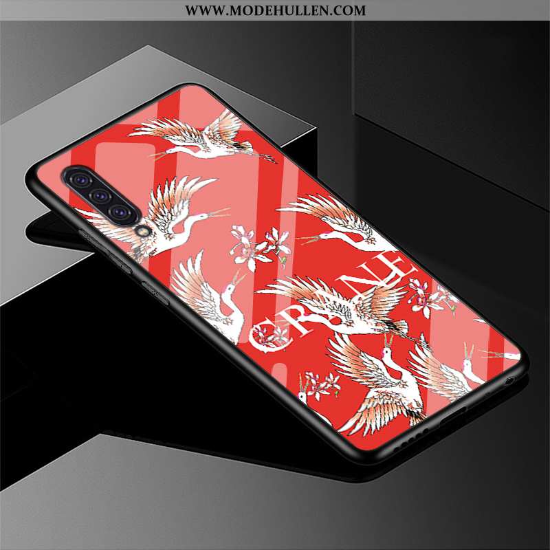 Hülle Samsung Galaxy A90 5g Schutz Glas Handy Karikatur Trend Angepasst Anti-sturz Blau