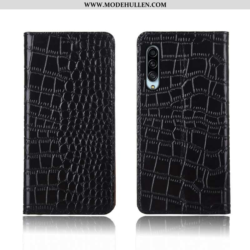 Hülle Samsung Galaxy A90 5g Schutz Lederhülle Case Echt Leder Braun Anti-sturz