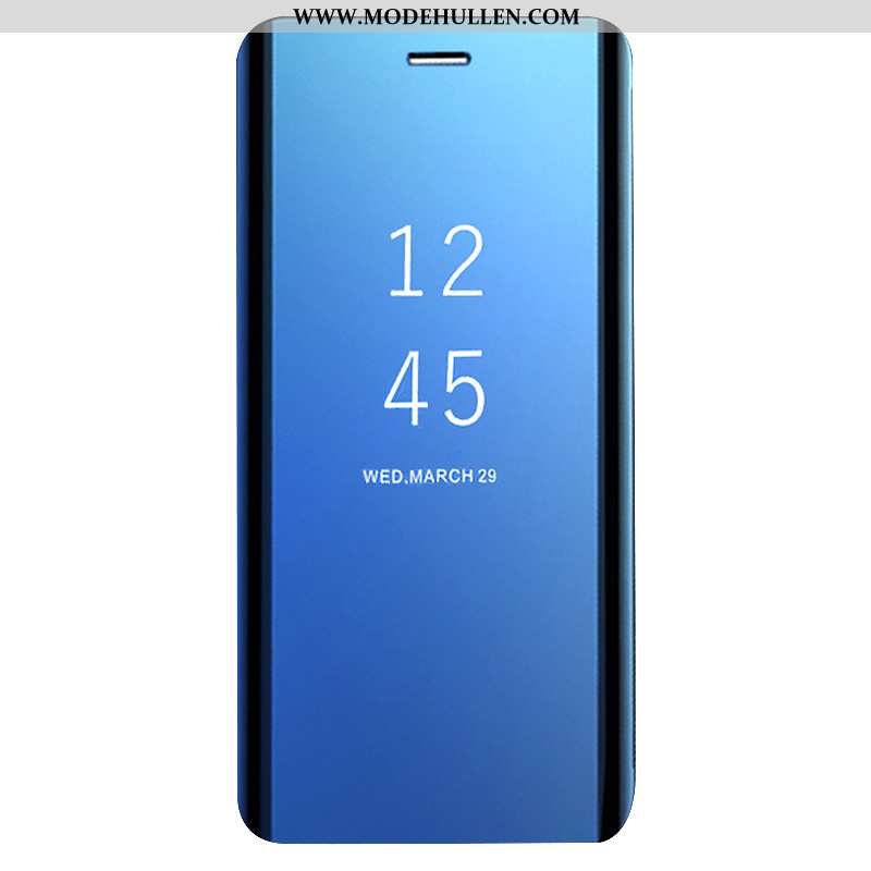 Hülle Samsung Galaxy A90 5g Trend Schutz Blau Sterne Clamshell Handy