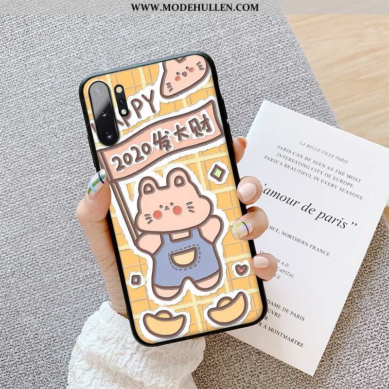 Hülle Samsung Galaxy Note 10+ Karikatur Nette Case Blau Super Dreidimensional Alles Inklusive