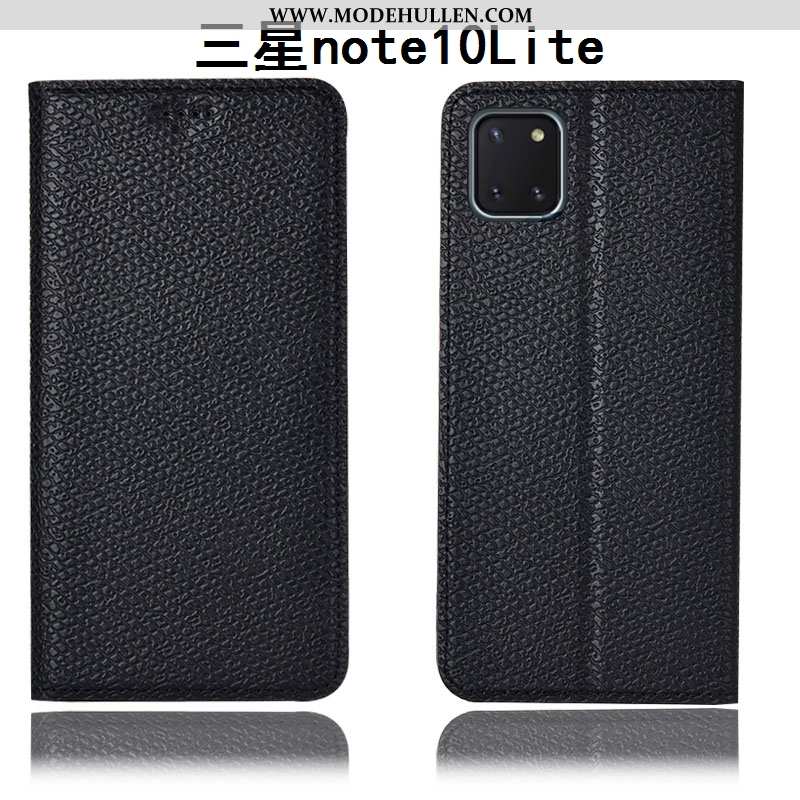 Hülle Samsung Galaxy Note 10 Lite Echt Leder Muster Sterne Anti-sturz Handy Case Alles Inklusive Dun