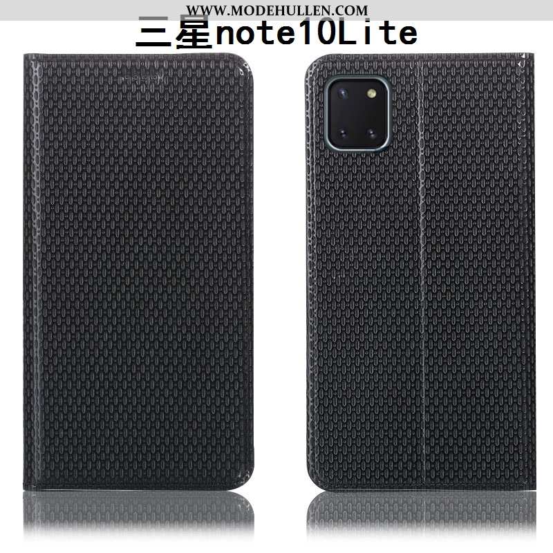 Hülle Samsung Galaxy Note 10 Lite Muster Schutz Case Sterne Anti-sturz Handy Folio Braun