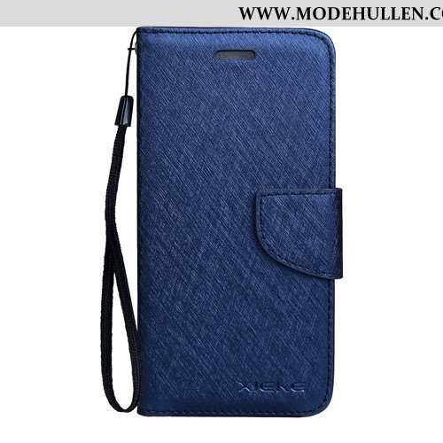 Hülle Samsung Galaxy Note 10 Lite Schutz Lederhülle Schwarz Muster Case Handy