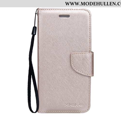 Hülle Samsung Galaxy Note 10 Lite Schutz Lederhülle Schwarz Muster Case Handy