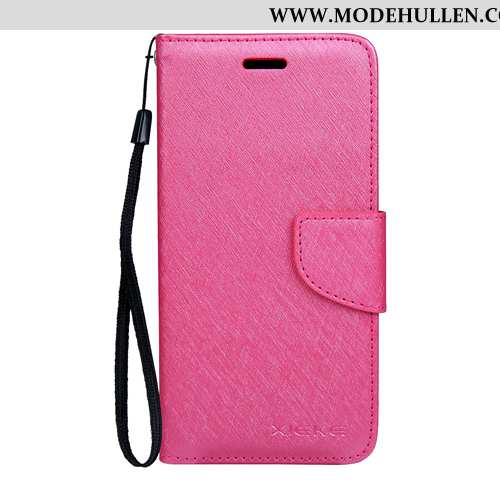 Hülle Samsung Galaxy Note 10 Lite Schutz Lederhülle Schwarz Muster Case Handy