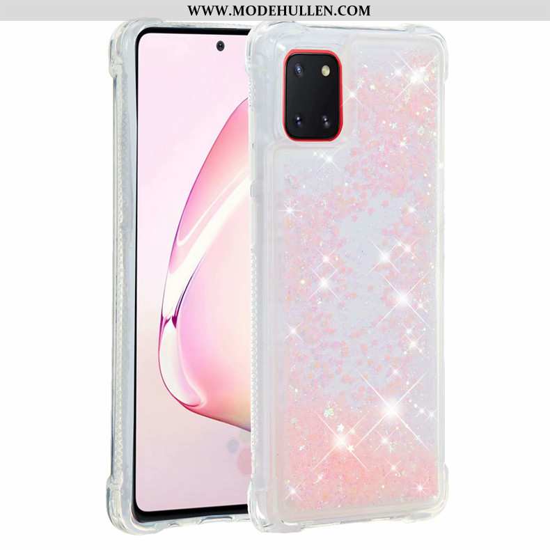 Hülle Samsung Galaxy Note 10 Lite Weiche Sterne Rot Case Einfassung Handy Rosa