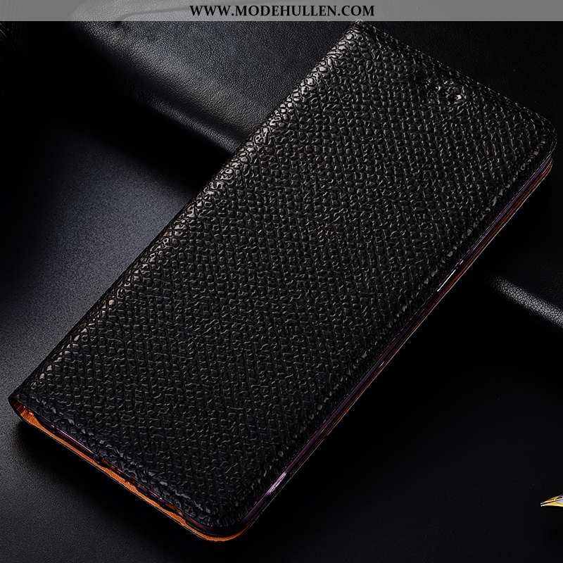 Hülle Samsung Galaxy Note 10 Muster Schutz Sterne Case Lederhülle Folio Braun