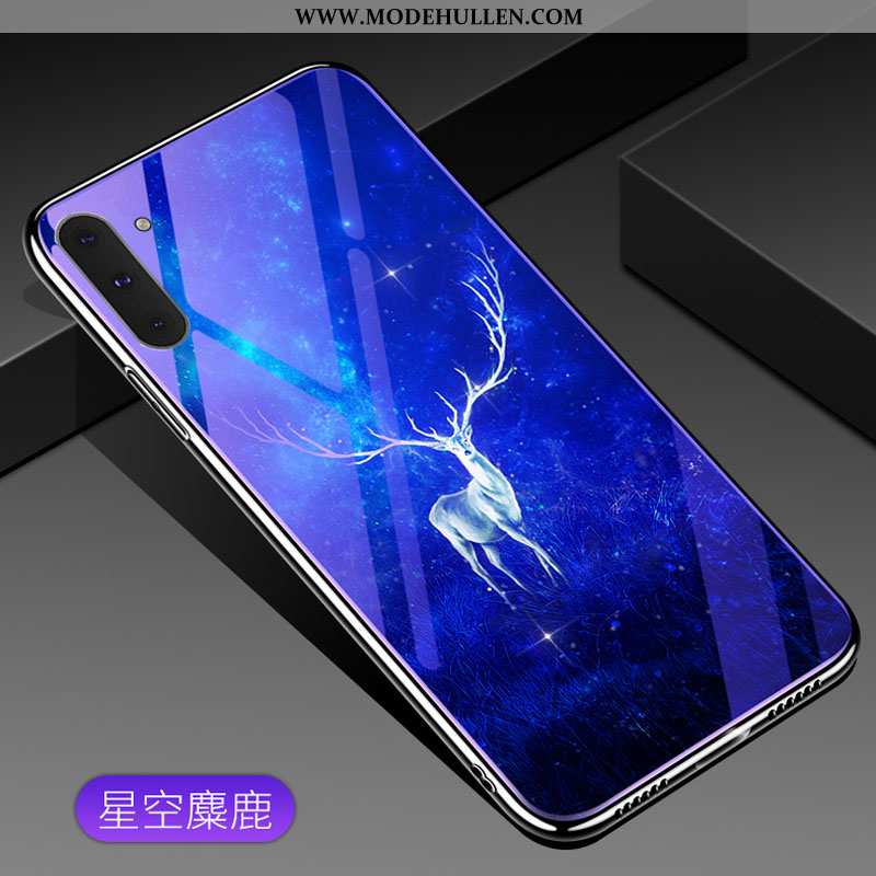 Hülle Samsung Galaxy Note 10 Persönlichkeit Kreativ Anti-sturz Handy Glas Lila Trend