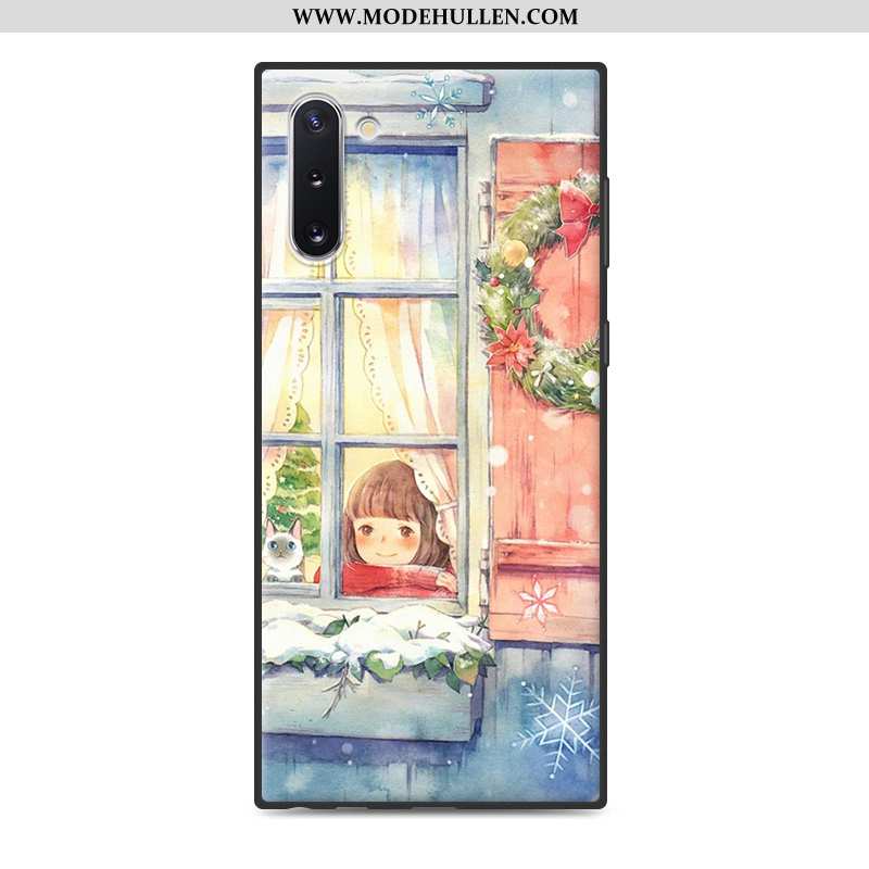 Hülle Samsung Galaxy Note 10 Schutz Handy Mini Wind Kunst Weiß Case Weiße