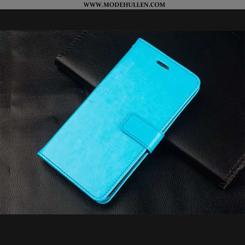 Hülle Samsung Galaxy Note 10 Silikon Schutz Handy Folio Leder Braun Case