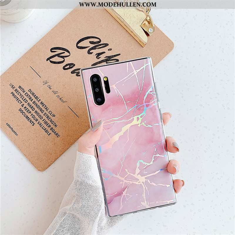 Hülle Samsung Galaxy Note 10+ Weiche Dünne Alles Inklusive Silikon Super Sterne Wind Schwarz