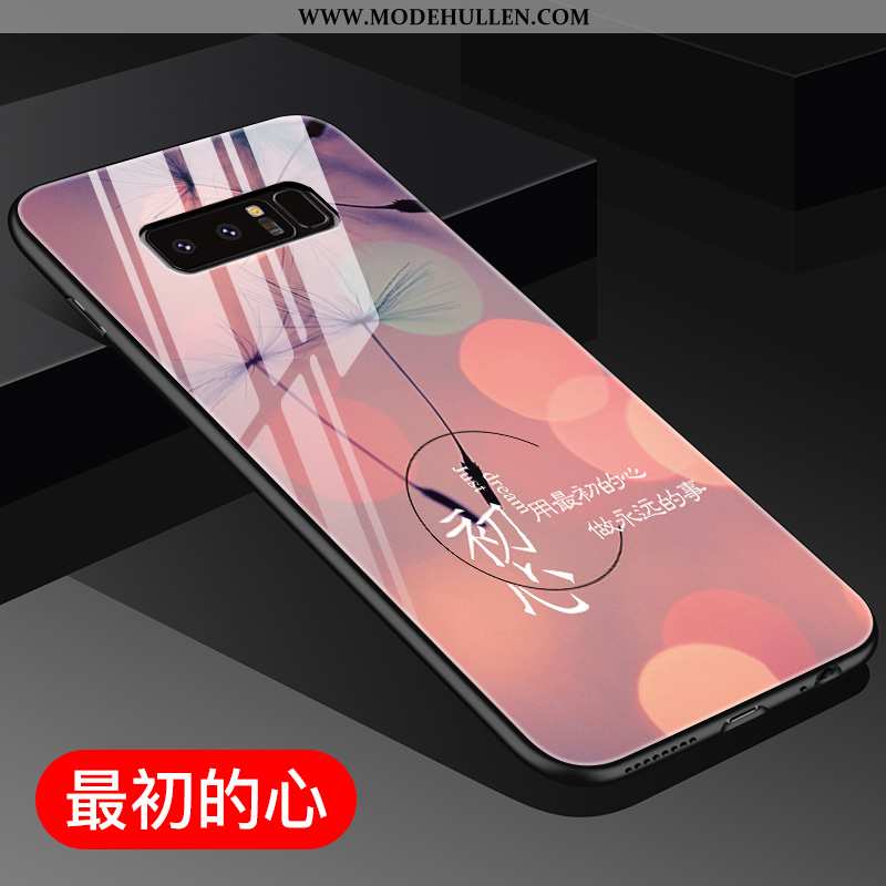 Hülle Samsung Galaxy Note 8 Glas Mode Handy Weiche Schwer Blau