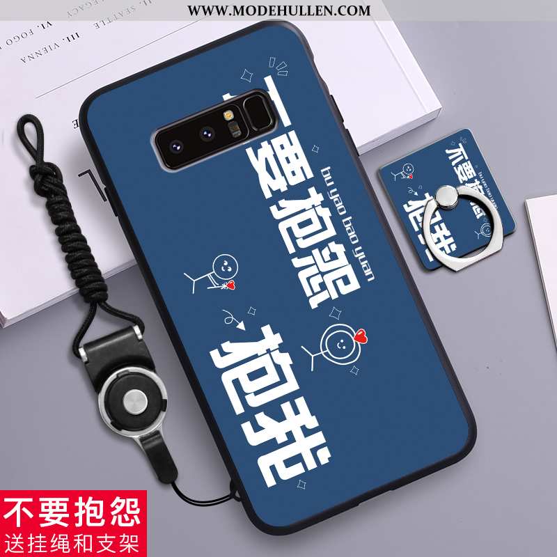 Hülle Samsung Galaxy Note 8 Kreativ Karikatur Netto Rot Handy Nubuck Persönlichkeit Case Gelbe