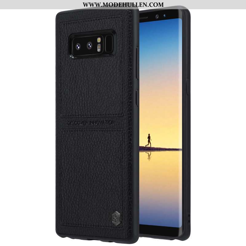 Hülle Samsung Galaxy Note 8 Persönlichkeit Weiche Case Anti-sturz Schwer Alles Inklusive Braun