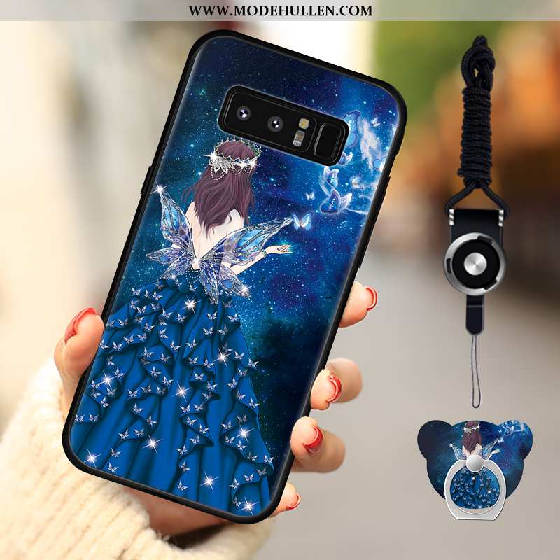 Hülle Samsung Galaxy Note 8 Schutz Anti-sturz Handy Rosa Case Sterne