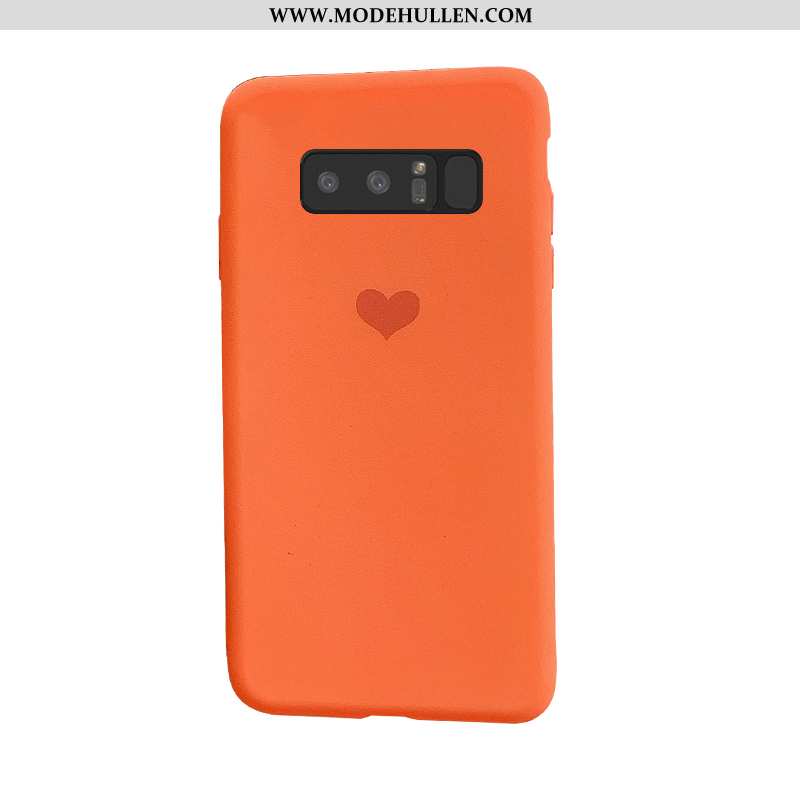 Hülle Samsung Galaxy Note 8 Schutz Mode Nubuck Neu Handy Grün