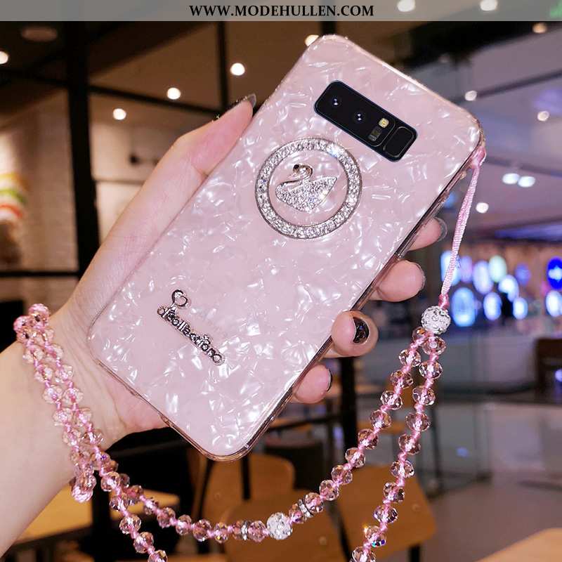 Hülle Samsung Galaxy Note 8 Trend Weiche Sterne Case Kristall Muster Rosa