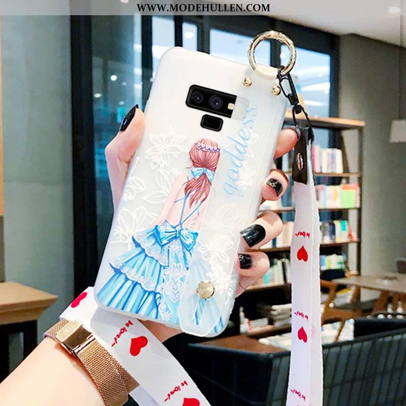 Hülle Samsung Galaxy Note 9 Kreativ Schutz Netto Rot Handy Rosa Case
