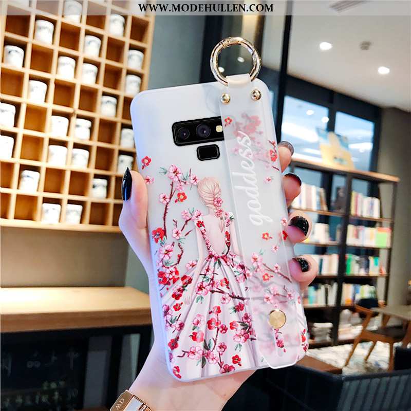 Hülle Samsung Galaxy Note 9 Kreativ Schutz Netto Rot Handy Rosa Case