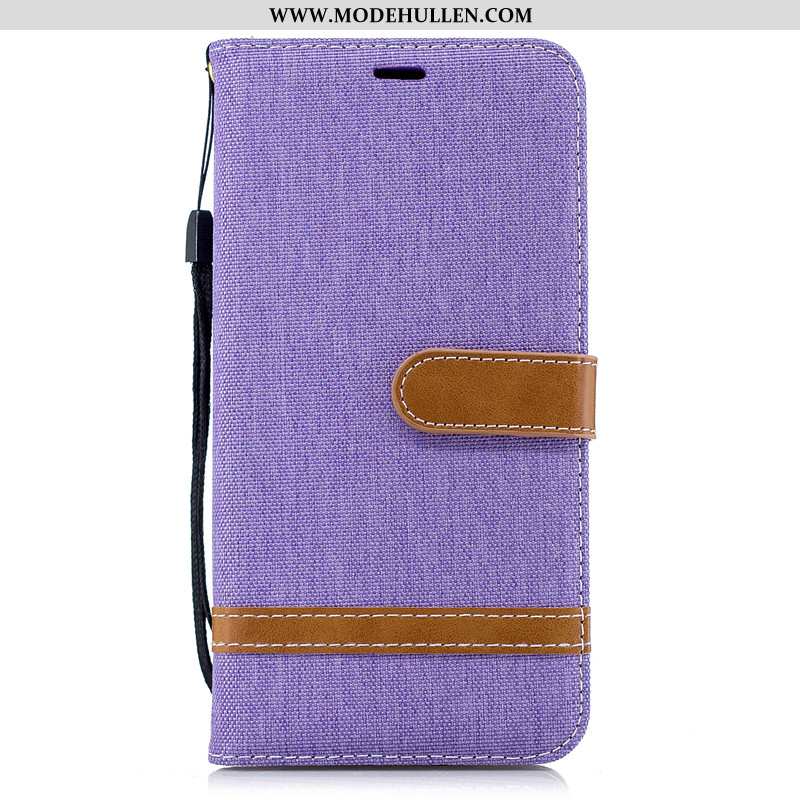 Hülle Samsung Galaxy Note 9 Lederhülle Geldbörse Case Alles Inklusive Rot Denim Folio Rosa