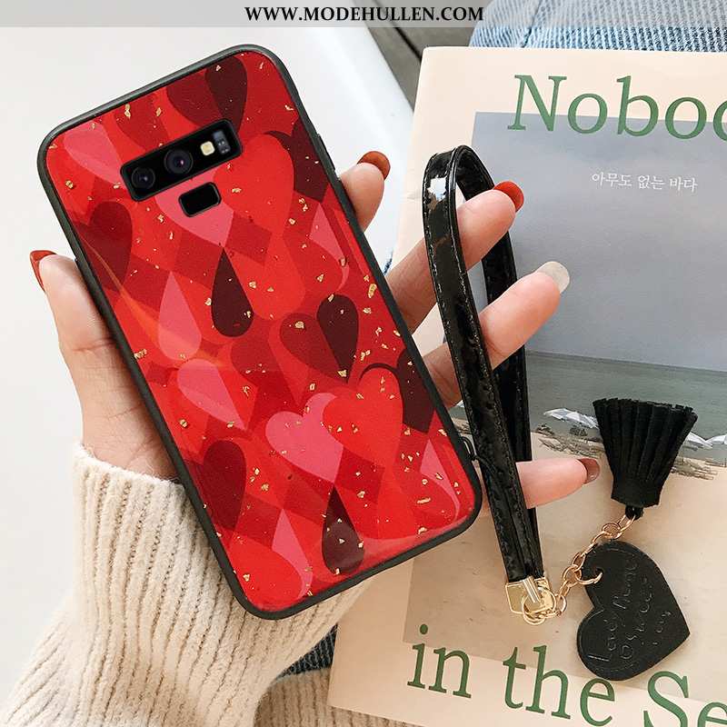 Hülle Samsung Galaxy Note 9 Nette Trend Case Rosa Silikon Sterne Anti-sturz