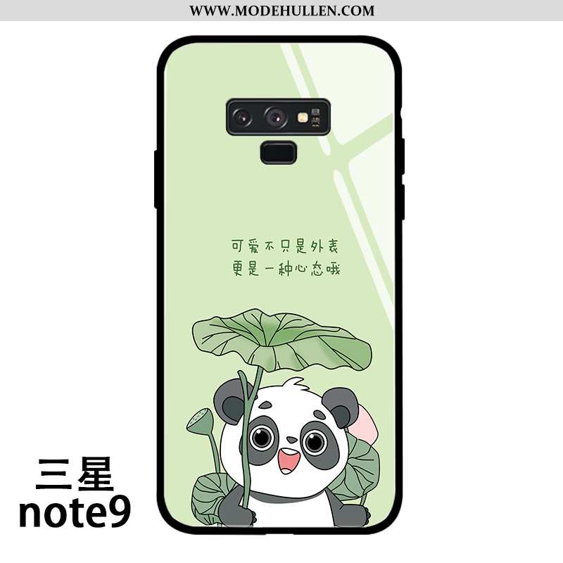 Hülle Samsung Galaxy Note 9 Persönlichkeit Karikatur Katzen Sterne Frisch Silikon Bär Grün