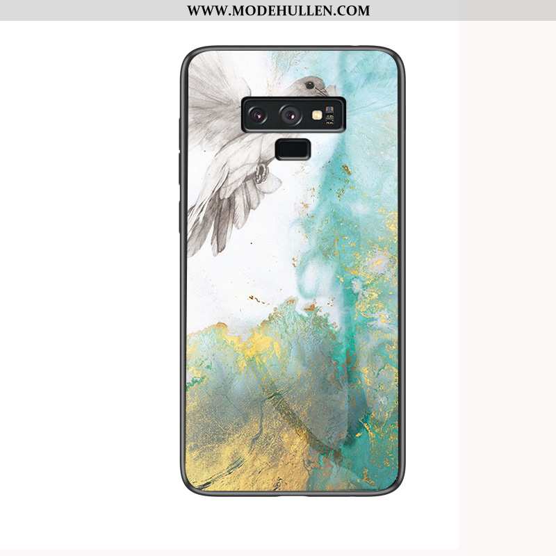 Hülle Samsung Galaxy Note 9 Schutz Glas Netto Rot Case Grün Neu Anti-sturz