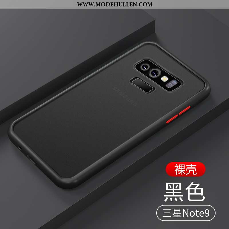 Hülle Samsung Galaxy Note 9 Transparent Nubuck Case Schwer Sterne Weiche Rote