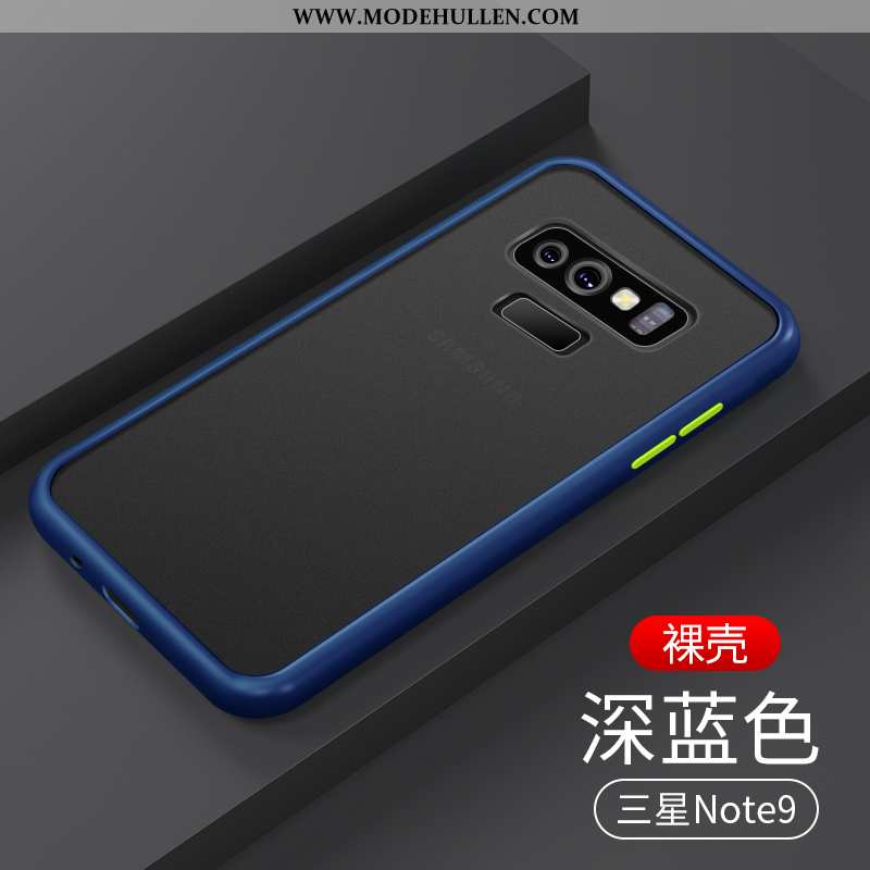 Hülle Samsung Galaxy Note 9 Transparent Nubuck Case Schwer Sterne Weiche Rote