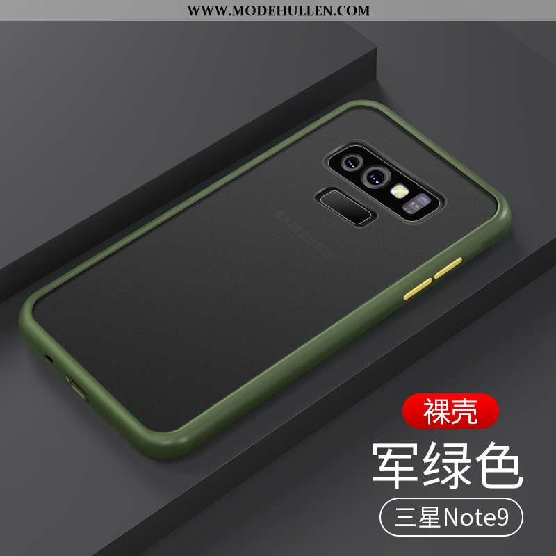 Hülle Samsung Galaxy Note 9 Transparent Nubuck Case Schwer Sterne Weiche Rote