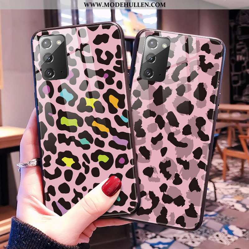 Hülle Samsung Galaxy Note20 Trend Schutz Leopard Rosa Handy Anti-sturz Netto Rot