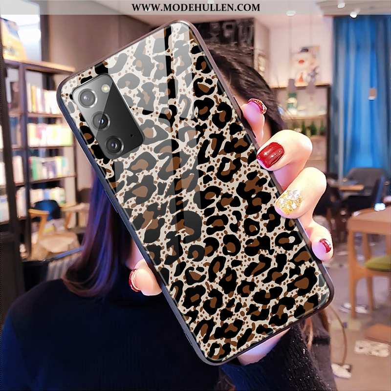 Hülle Samsung Galaxy Note20 Trend Schutz Leopard Rosa Handy Anti-sturz Netto Rot