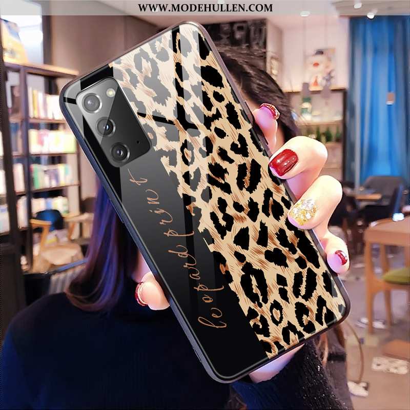 Hülle Samsung Galaxy Note20 Trend Schutz Leopard Rosa Handy Anti-sturz Netto Rot