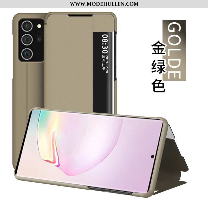 Hülle Samsung Galaxy Note20 Ultra Lederhülle Folio Sterne Alles Inklusive Windows Rosa