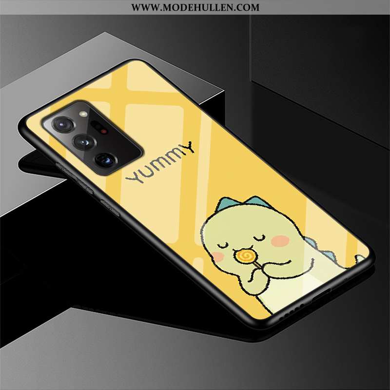 Hülle Samsung Galaxy Note20 Ultra Mode Karikatur Gelb Angepasst Glas Case Gelbe